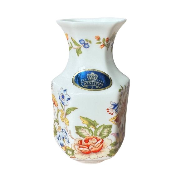 Aynsley Cottage Garden China Pin Dish & 2 Mini Bud Vases Discontinued‎ Pattern - Picture 9 of 14
